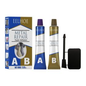 Easy To Use Cast Aluminum Welding Glue, High Temperature Resistant Metal Casting Crack Repair Agent, Leakproof Waterproof Welding (Option: 1PCS)