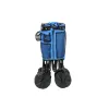 Camping All-terrain Folding Wagon with Oversized Wheels;  Blue and Red